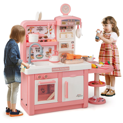Wooden play toy kitchen set for kids