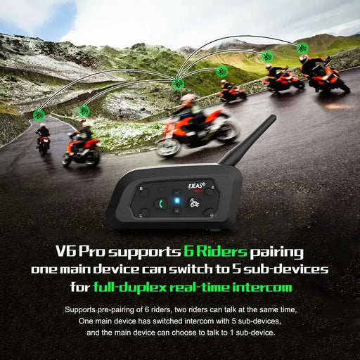 Ride Connected With Wireless Motorcycle Helmet Intercom